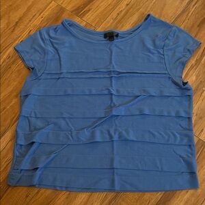 Topshop Blue Layered Crop Top